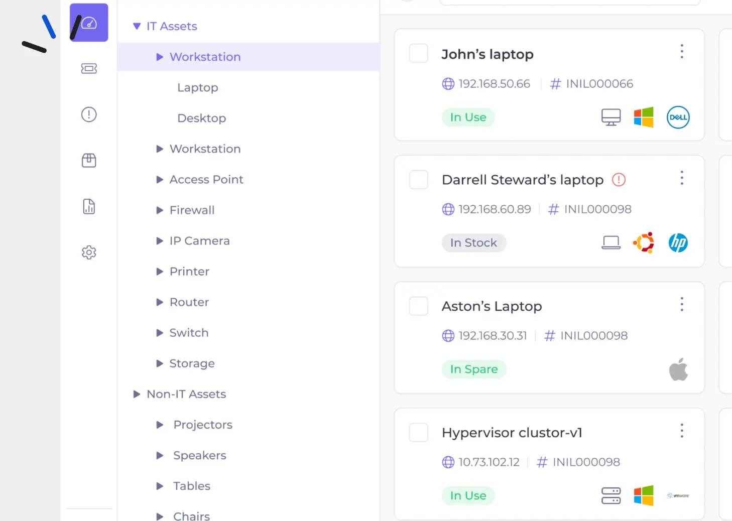IT Asset Dashboard