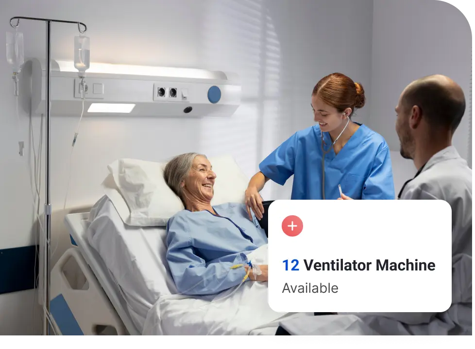 Doctors checking on the patient