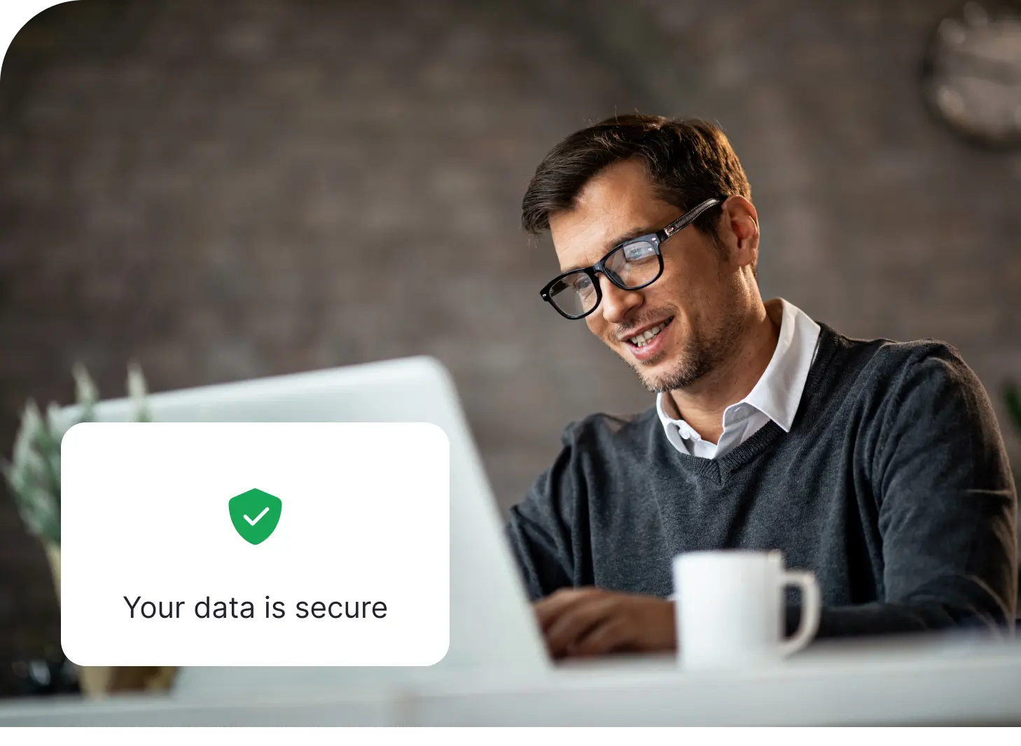 ITSM BFSI feature saying your data is secure.