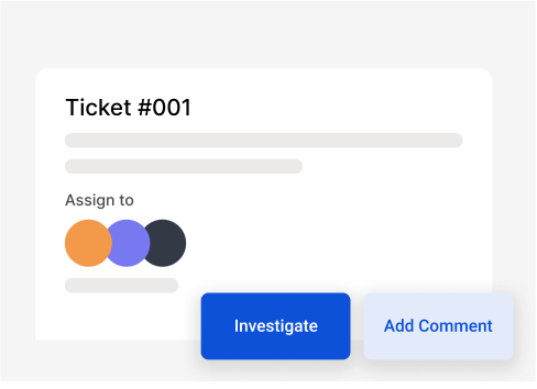 ITSM feature showing ticket management