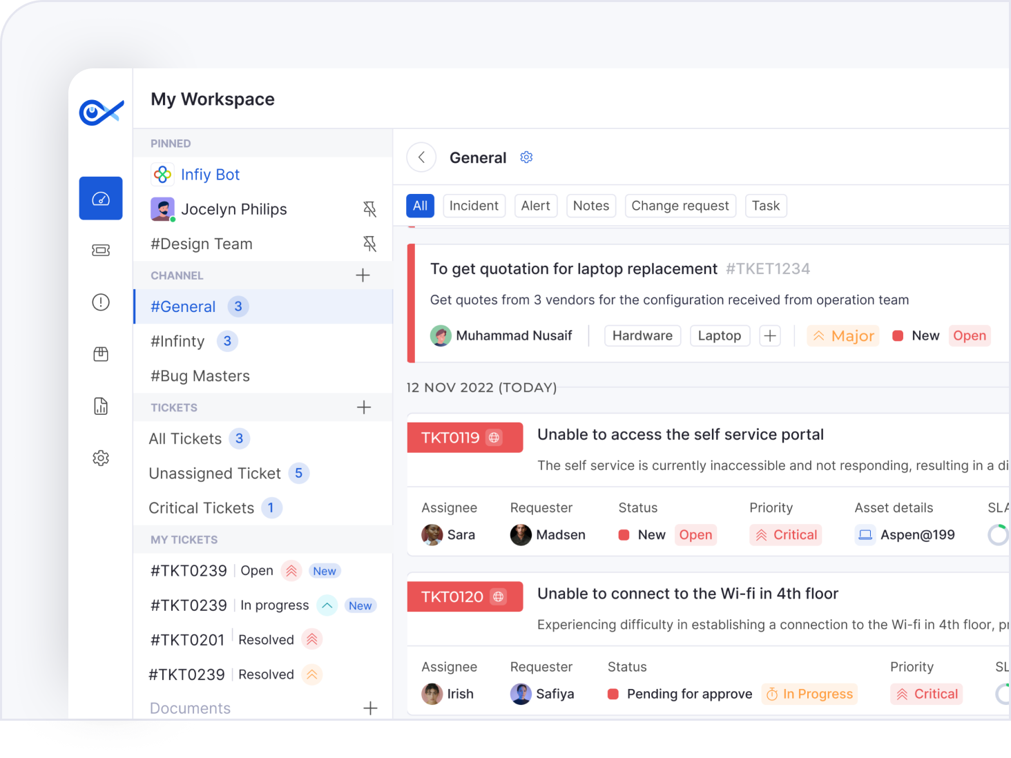 SaaS UI and workflow