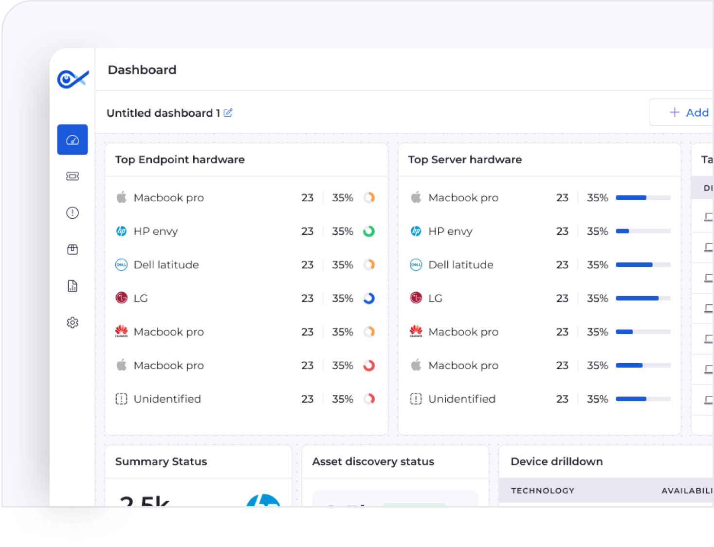 Infraon Infinity dashboard