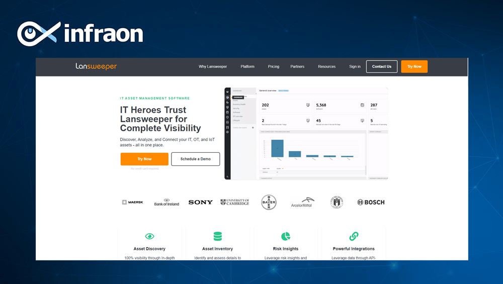 Lansweeper, Lansweeper vs ManageEngine vs Infraon