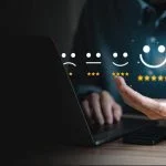 customer service best business rating experience appraisal icon hands business man satisfaction survey concept users rate their experience using service online application min