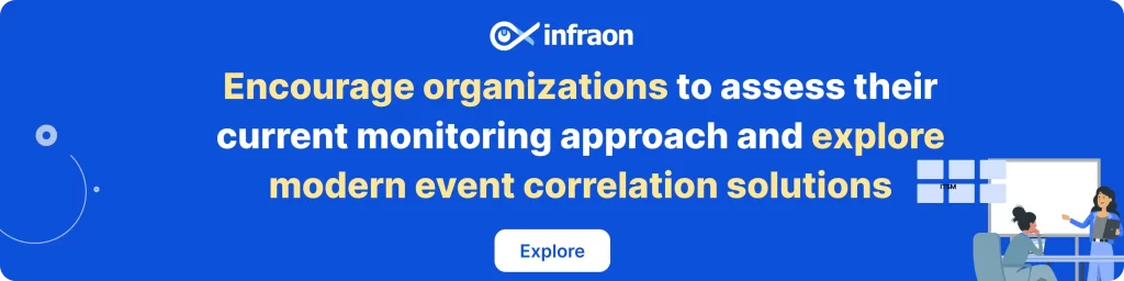 A Complete Guide for Event Correlation in IT Operations 7 Encourage organizations to assess their current monitoring approach and explore modern event correlation solutions