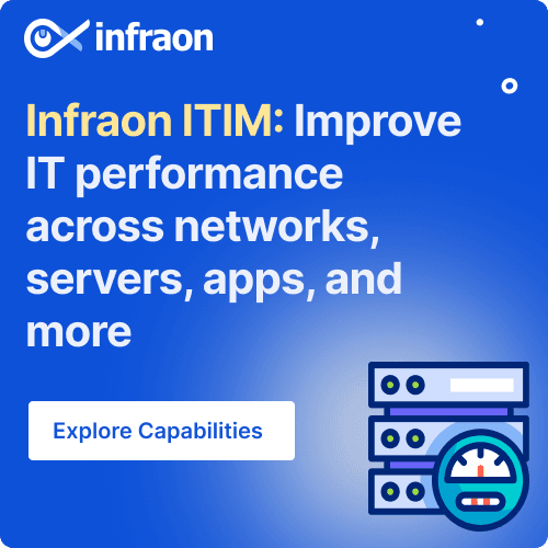 Infraon ITIM: Improve IT performance across  
networks, servers, apps, and more