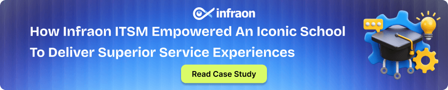 How Infraon ITSM empowered an iconic school to deliver superior service experiences