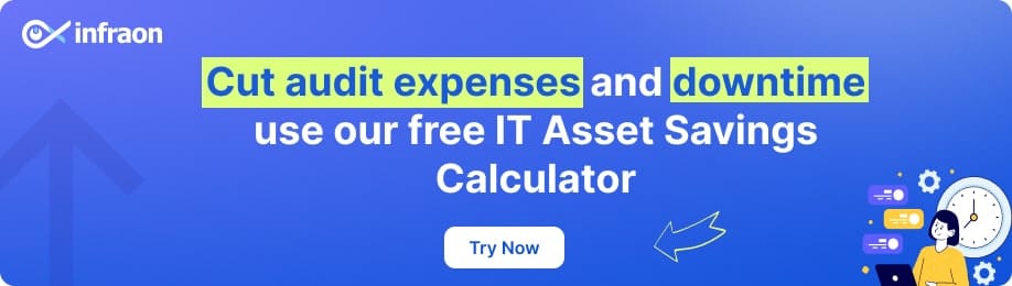 How AIOps Transforms IT: Use Cases, ROI & Future of Automation 5 Cut audit expenses and downtime —
use our free IT Asset Savings Calculator